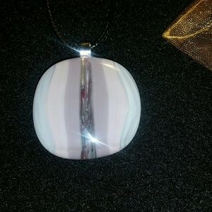 Fused glass pendant
